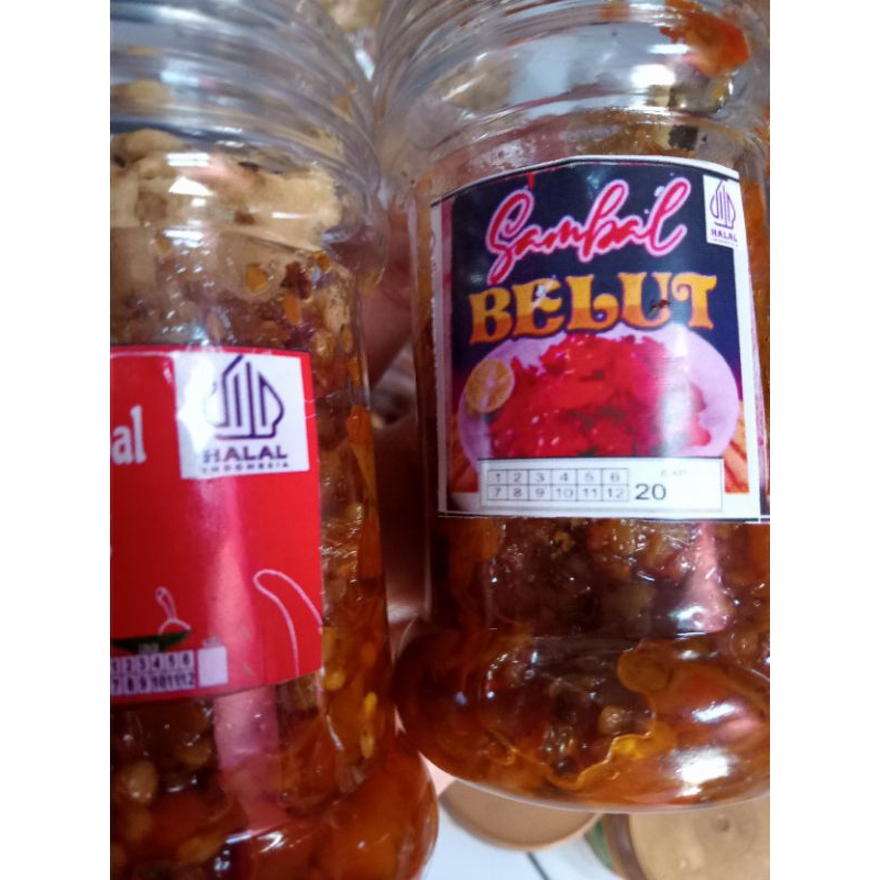 

sambal belut ,sangat lezat di temani nasi .kemasan botol 150 ml