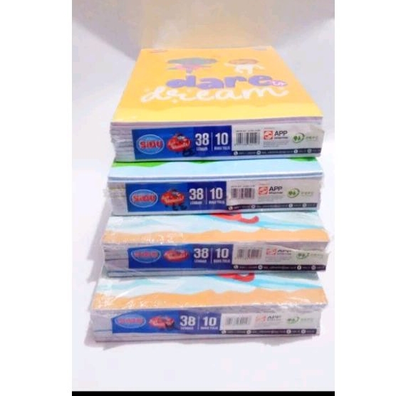 

BUKU TULIS SIDU 38 LEMBAR 1 PACK ISI 10 BUKU