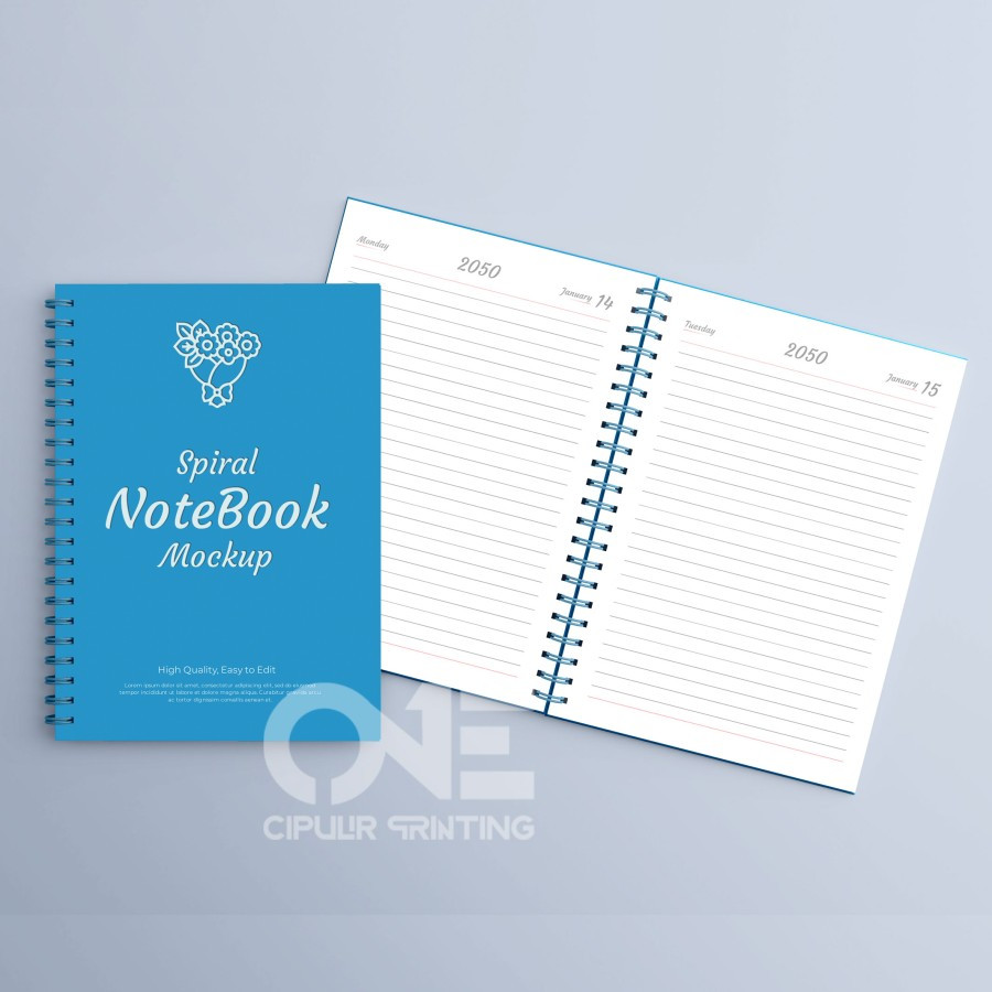 

Notebook Buku Catatan A5 - Notes - Design Custom - Tanpa PO