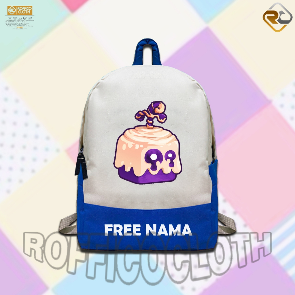 TAS RANSEL ANAK TAS SEKOLAH ANAK KARAKTER  BLOX FRUIT DOUGH ROBLOX FREE CETAK NAMA