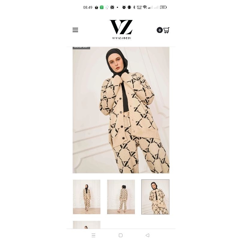 one set knit Vivi zubedi preloved