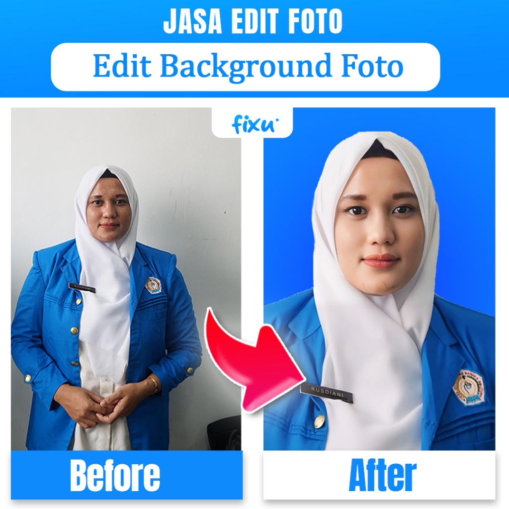 [Profesional] Jasa Edit pas foto / edit rubah background /foto album