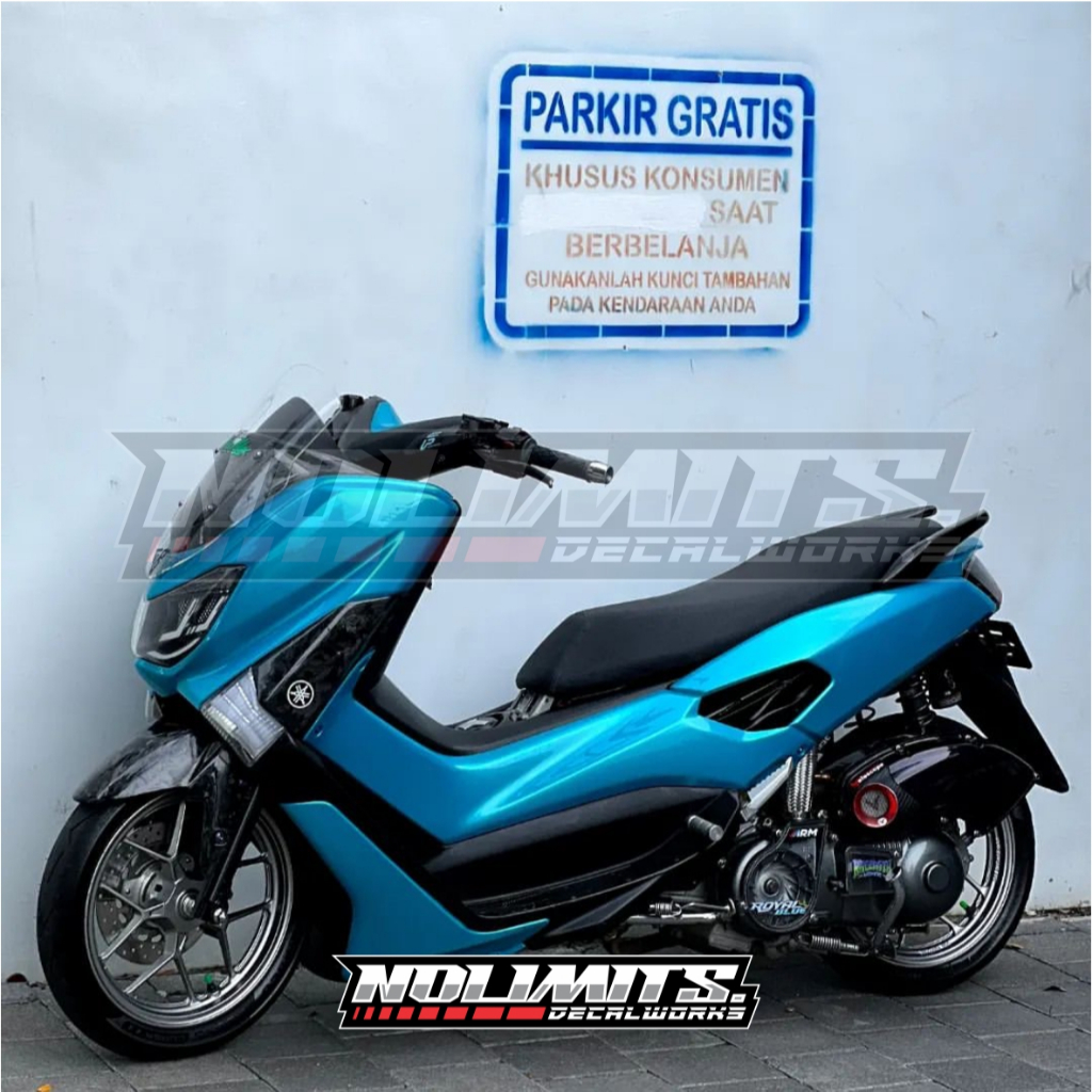 DECAL POLOS BIRU CANDY/BIRU RELAXA UNTUK NMAX OLD/NEW FULLBODY