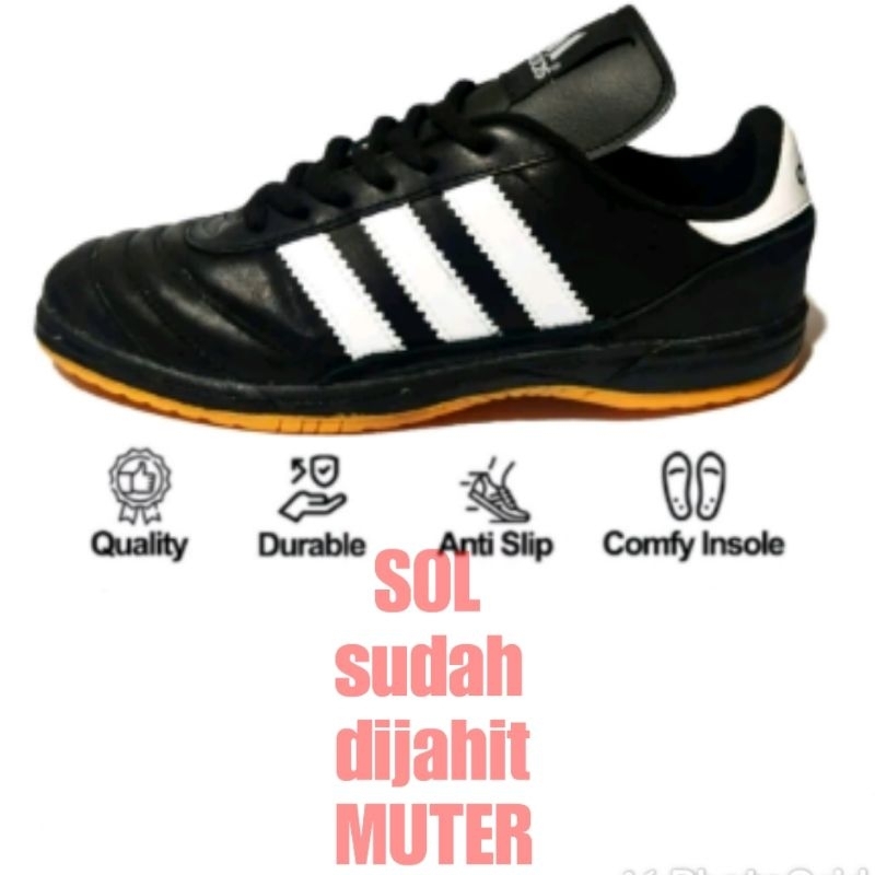 sepatu futsal ukuran 44 - 45 -46 -47 sol sudah dijahit muter