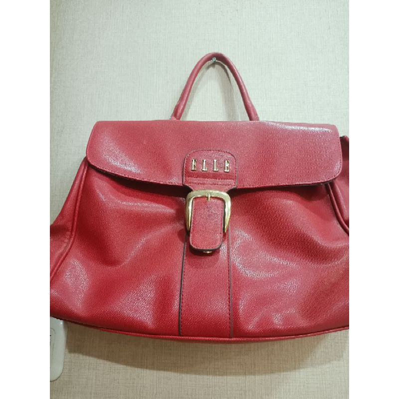tas wanita polos warna merah