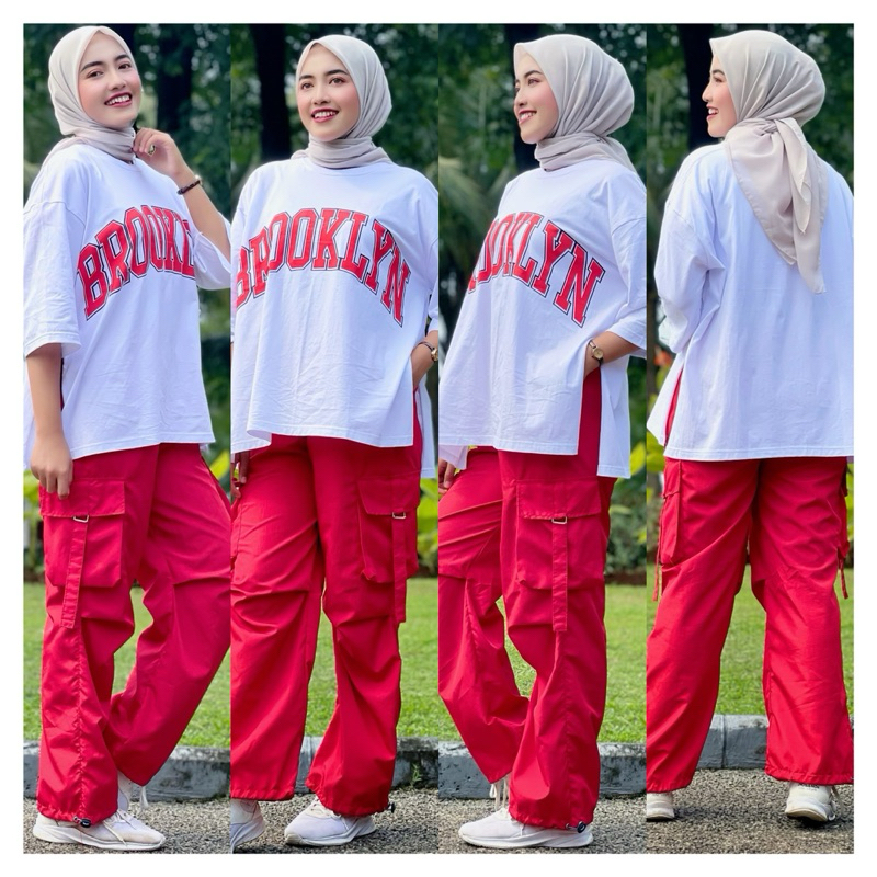 One Set Seragam Ibu2 Terbaru 2025 Srtel Setelan Senam Olahraga 1Set Baju Clana Setelan Baju Olahraga