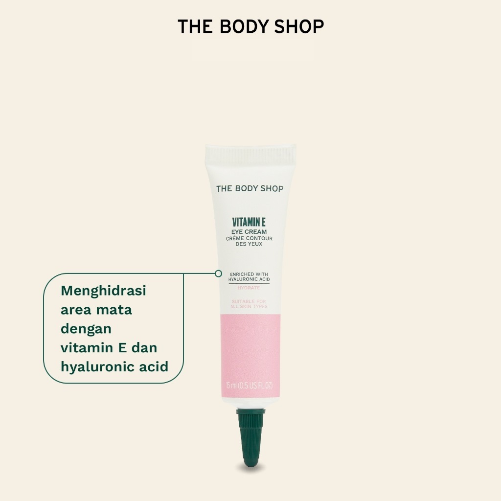 [ORIGINAL] The Body Shop - Vitamin E Eye Cream 15ml / Krim Mata