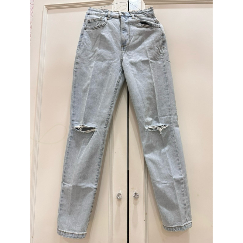 strech mom jeans cotton on