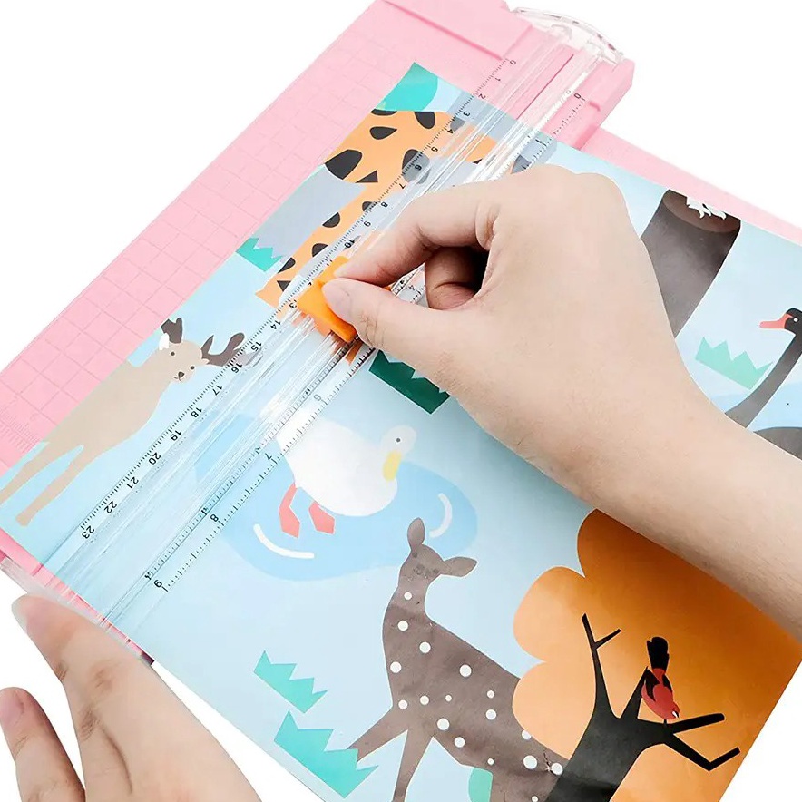 

Lebih Laris Alat Pemotong Kertas Portabel Paper Cutter Trimmer alat potong kertas A4 Scrapbooking Cutting Machine Precision DIY Craft Photo Paper Cutter Die Cutting Mat Machine Trimmer