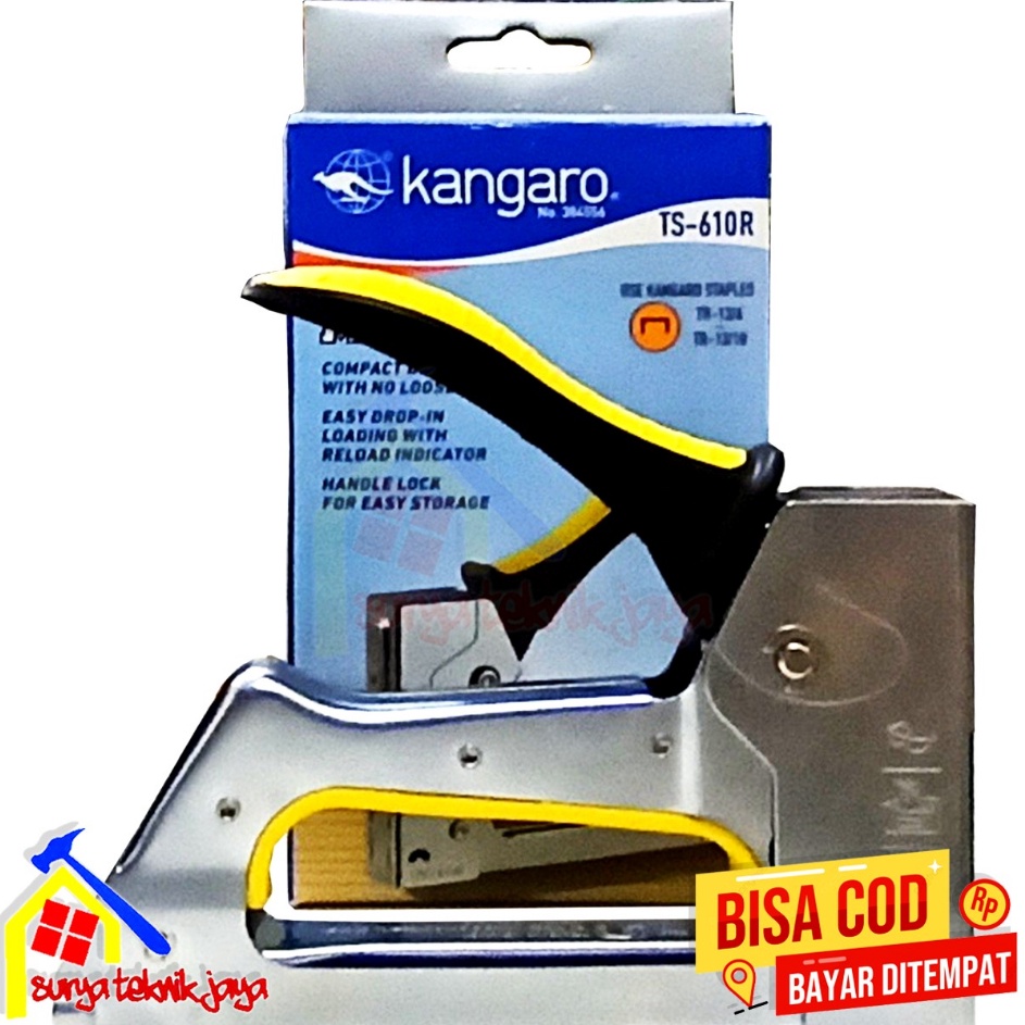 

Buruan Pesan cuci gudang Gun Tacker Kangaro TS61R Stapler Staples Best Quality