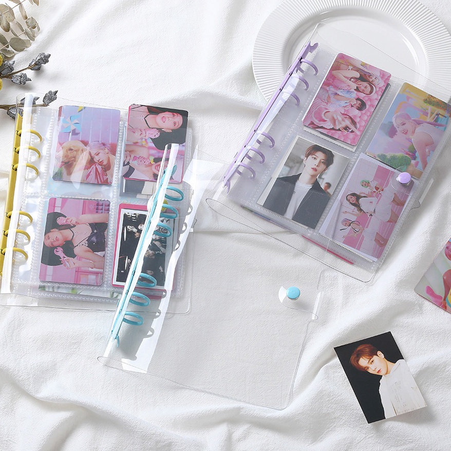 

Super Hemat A5 A6 Binder Transparan Bening Ring Warna Warni 6 Ring Aesthetic
