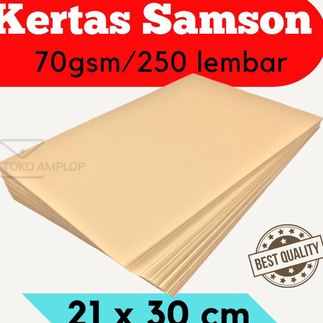 

Update Bermutu Kertas Samson 25lbr A4 21x3 KERTAS PEMBUNGKUS