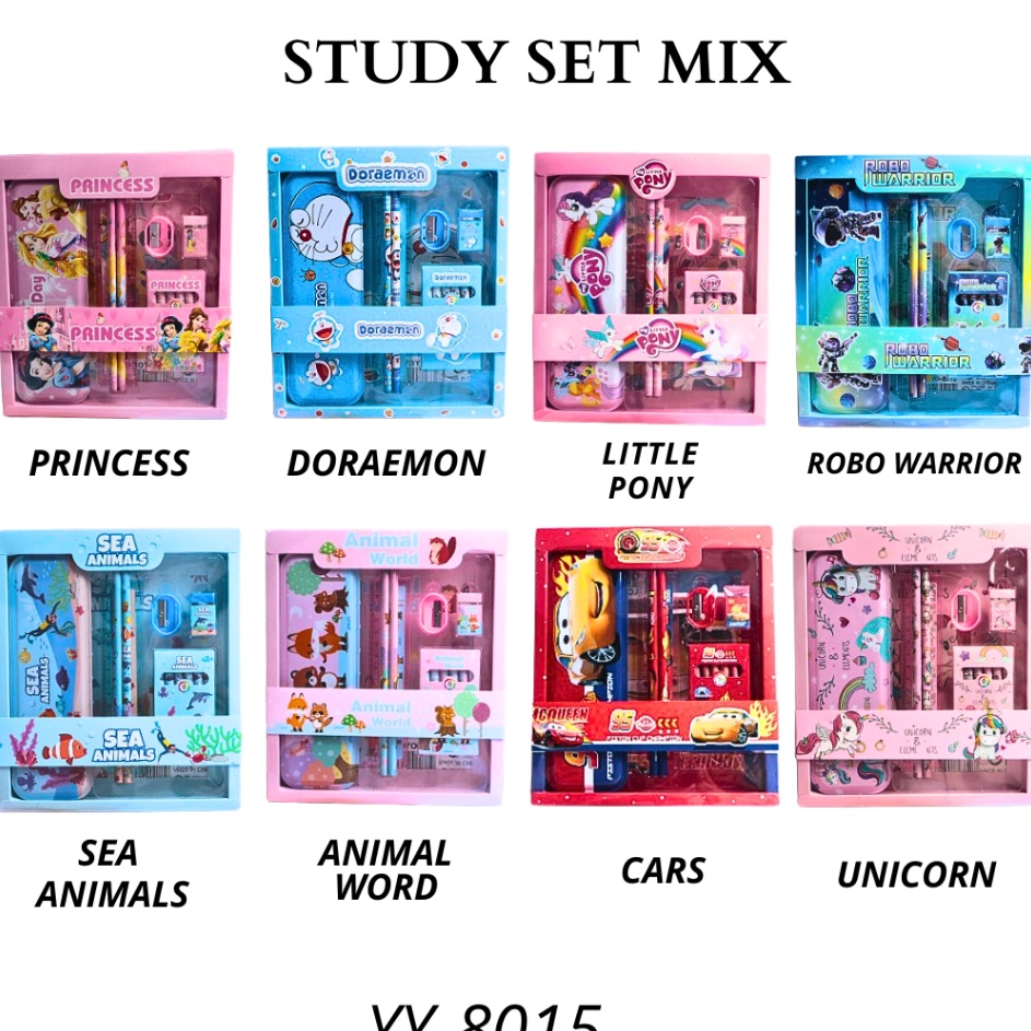 

Pasti Laris Paket Alat Tulis Study Set Karakter Perlengkapan Sekolah STUDY SET MIX YY815