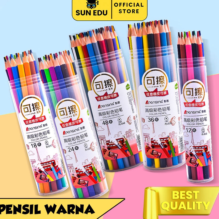 

Kirim Sekarang Pensil warna bisa dihapus Erasable colored pencil 243648 warna