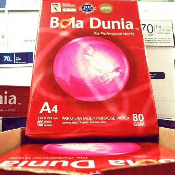 

Borong Sekarang Kertas A4 8 Gram Bola Dunia