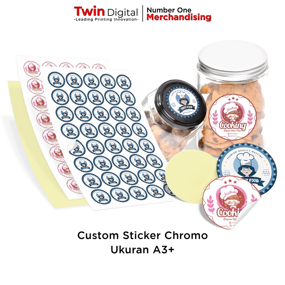 

Kejutan Terbesar Twindigital Cetak Sticker Label Chromo A3 Kemasan Brand Logo Produk Olshop Makanan Ekonomis Custom Stiker Label Chromo