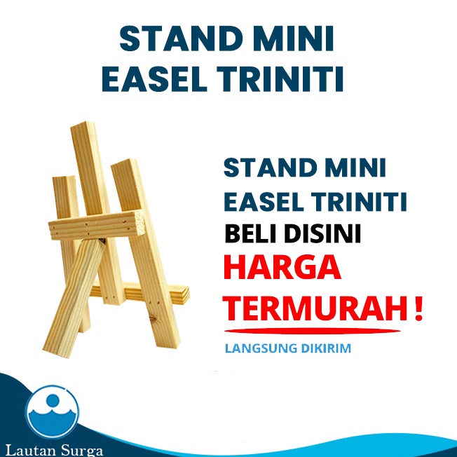 

Kejar Obral Painting Stand Easel Lukis Mini Kayu Standing Frame Canvas Melukis