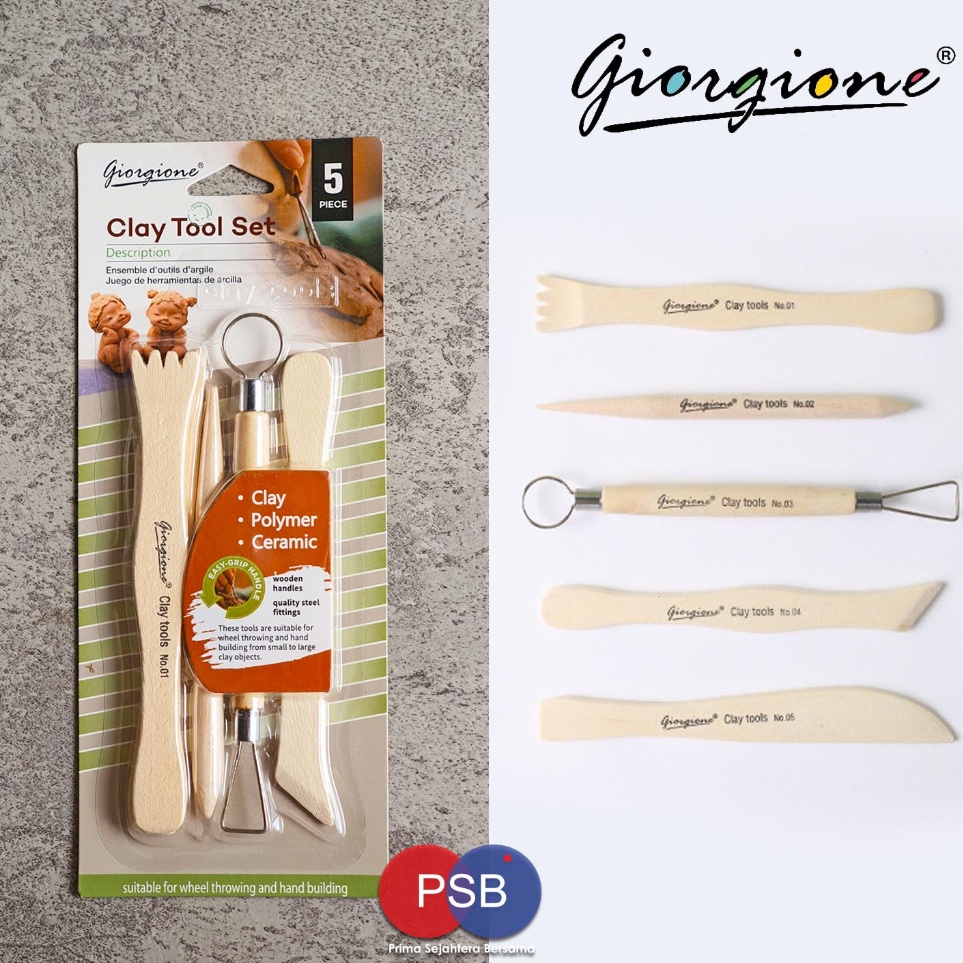 

Diskon sd 2 Giorgione Clay Tool Set Pottery tool Modelling Tool Alat Clay