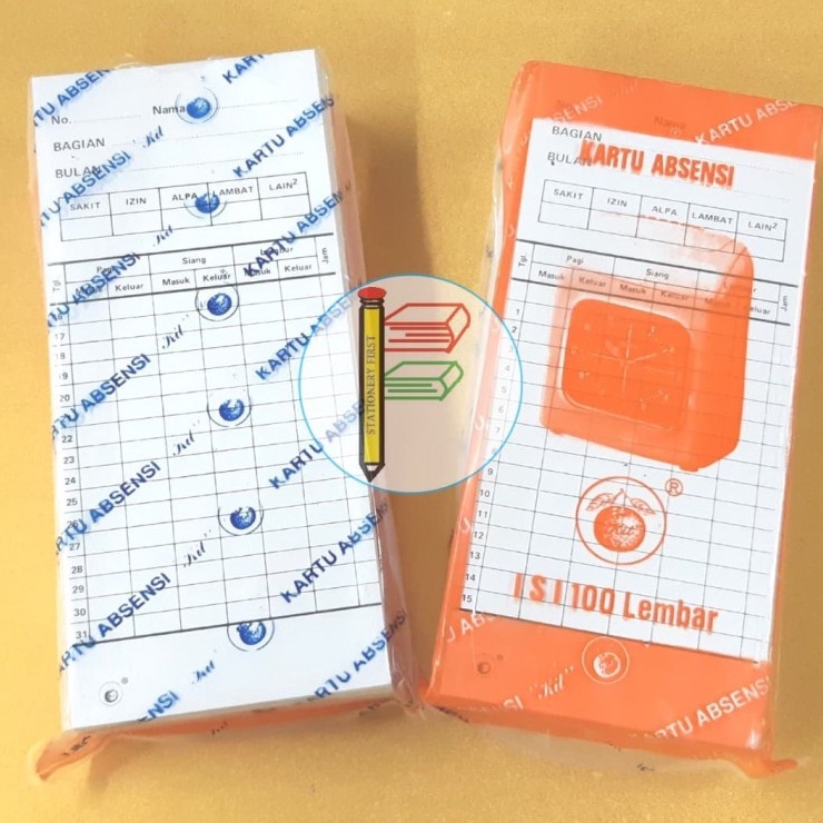 

Murah Baru Kartu Absen Amano Ceklok Kartu Kertas Absensi Kartu Absen APEL JERUK