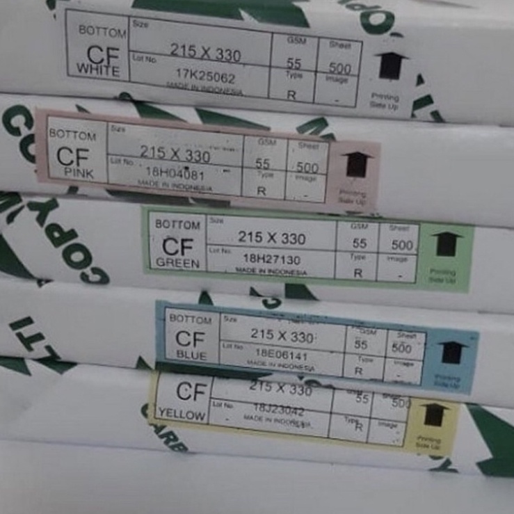 

Penjualan Terpercaya kertas NCR Bottom MC isi 5 lembar