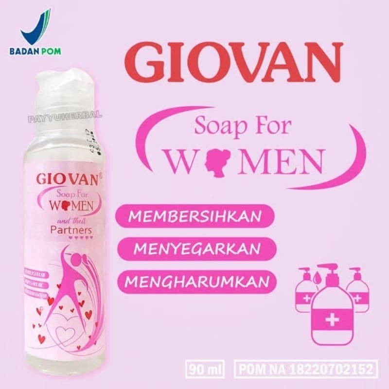 Giovan sabun cair untuk membersihkan area kewanitaan agar terhindar dari bau tak sedap keputihan dan