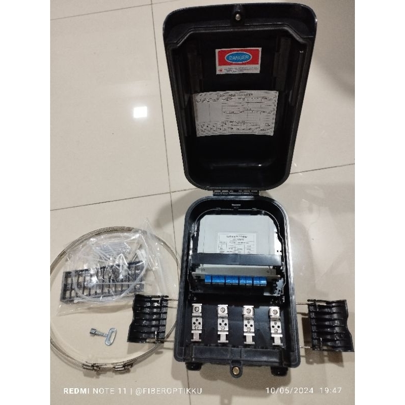 odp 16 core hitam fullset spliter box 1 8/odp 16 core double lock hitam fullset