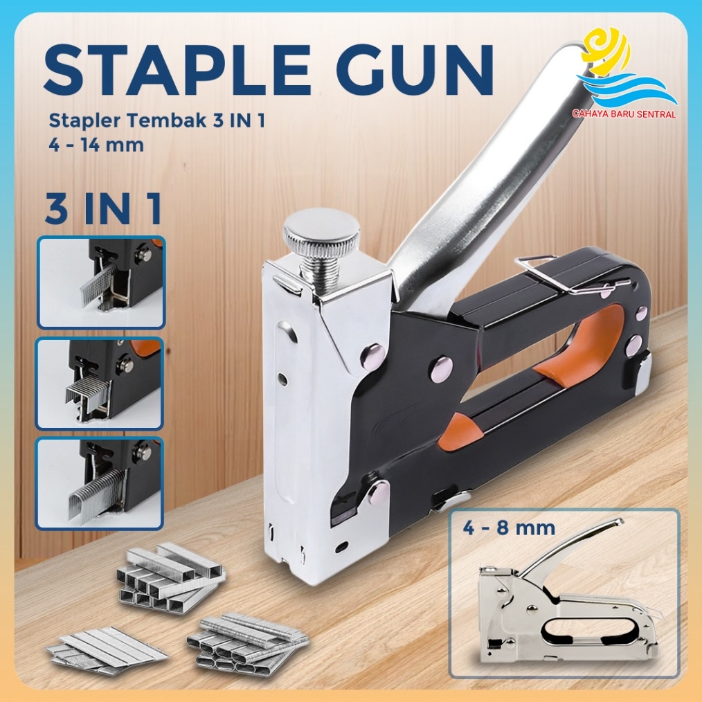 

KODE T7M8 Staples Tembak Alat Stapler Tembak Guntacker Jepretan Jok Kulit Motor Murah High Quality 3 in 1 Staples 414mm 48MM