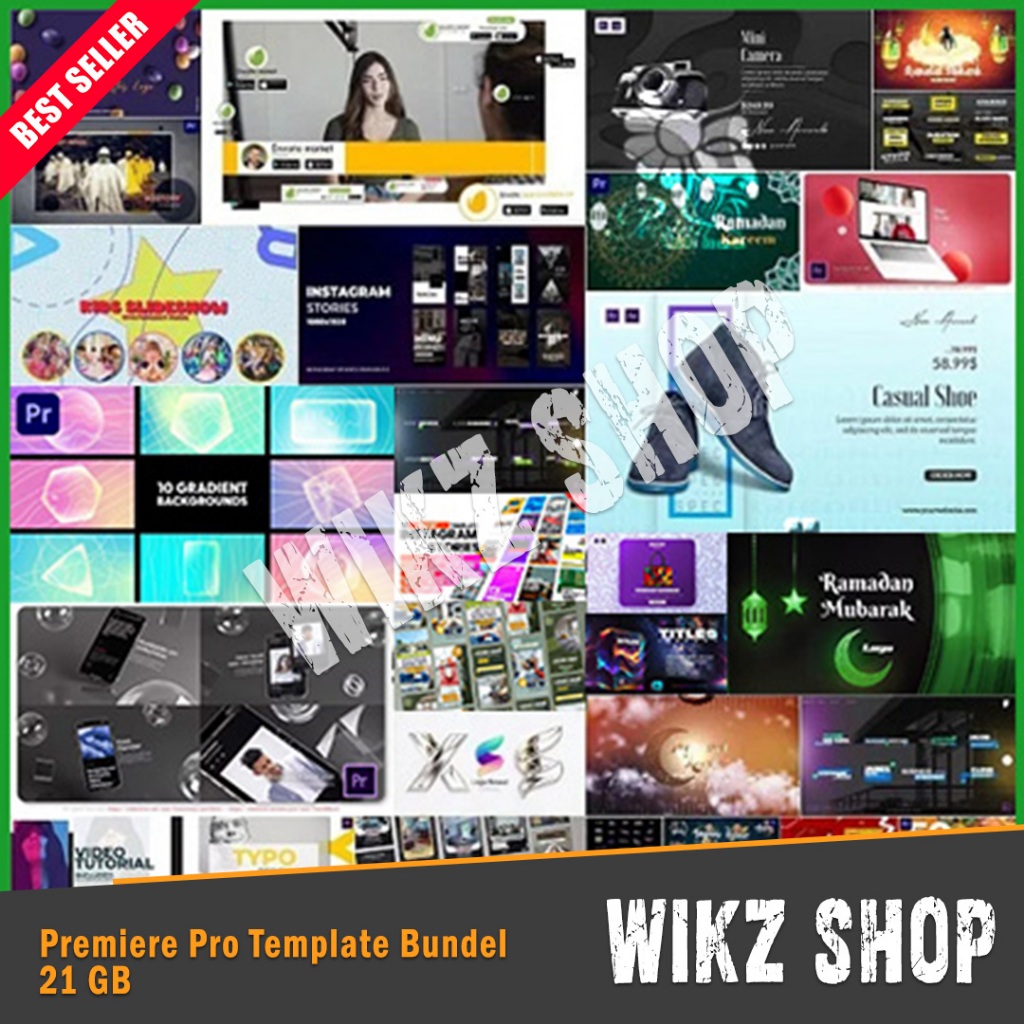 21 GB Premiere Pro Template Bundle