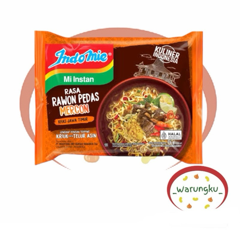 

INDOMIE 1pcs RAWON PEDAS MERCON TERBARU
