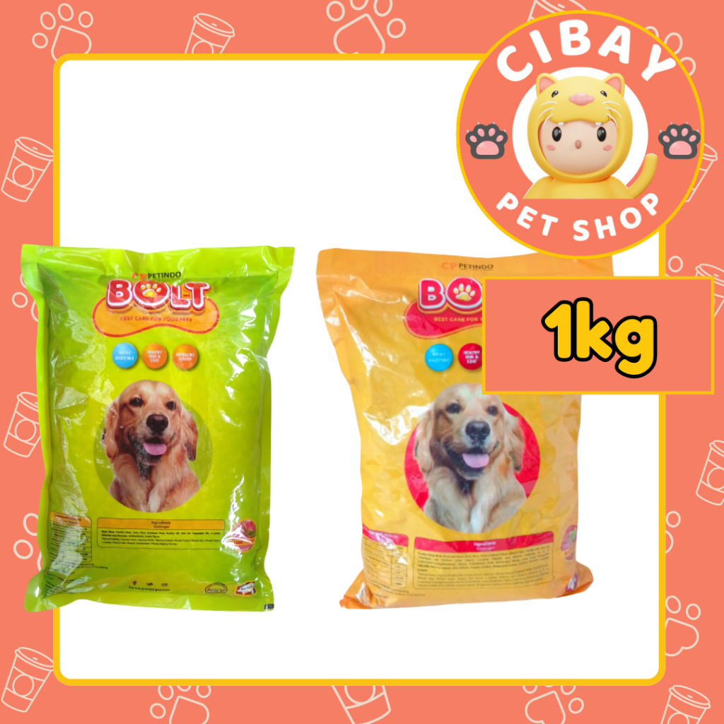 BOLT DOG BEEF 1KG makanan anjing bolt