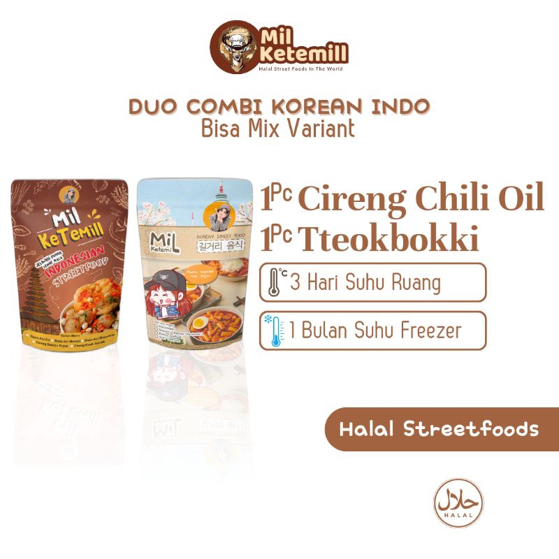 

Cireng Chili Oil & Tteokbokki Duo Combi Korean Indo