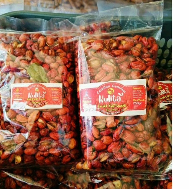 

kripik kulit tangkil manis pedas 250 gram