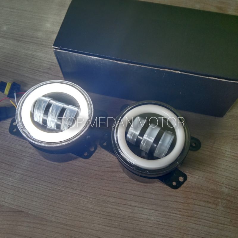 FOGLAMP LED DAYMAKER MOBIL 4 INCHI SEPASANG