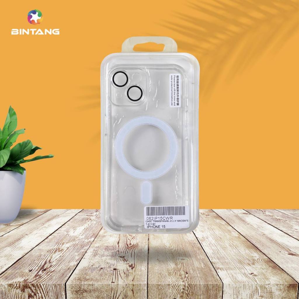 SOFTCASE IPHONE BINTANG CASE TRANSPARAN JELLY MAGSAFE T-011