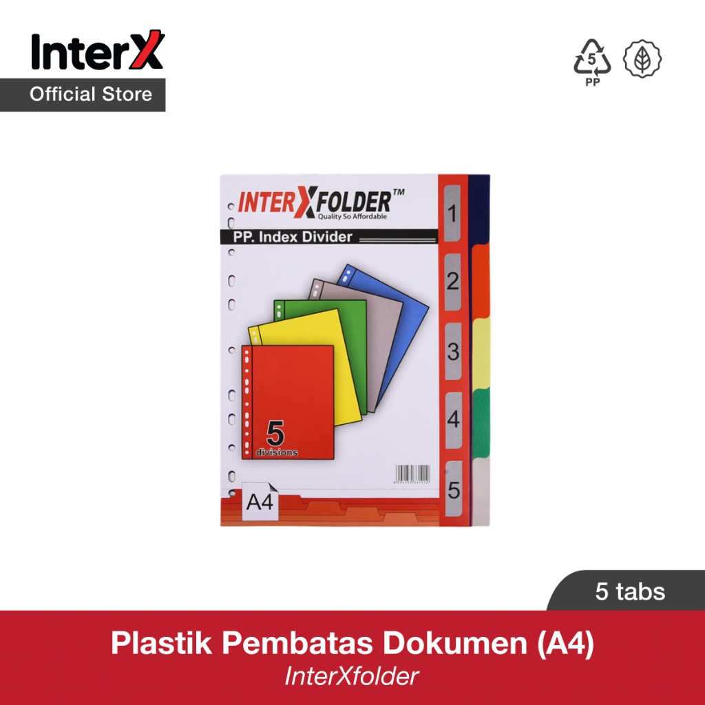 

Index Divider A4 InterXfolder (5 Tab)