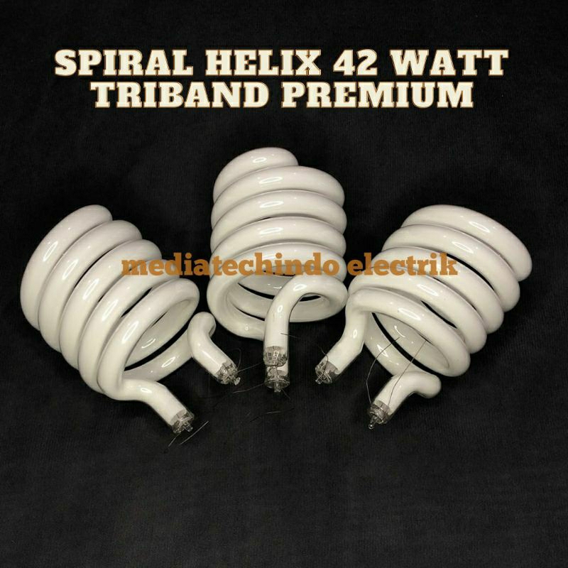 Part Lampu/kaca Lampu LHE Spiral Helix 42W