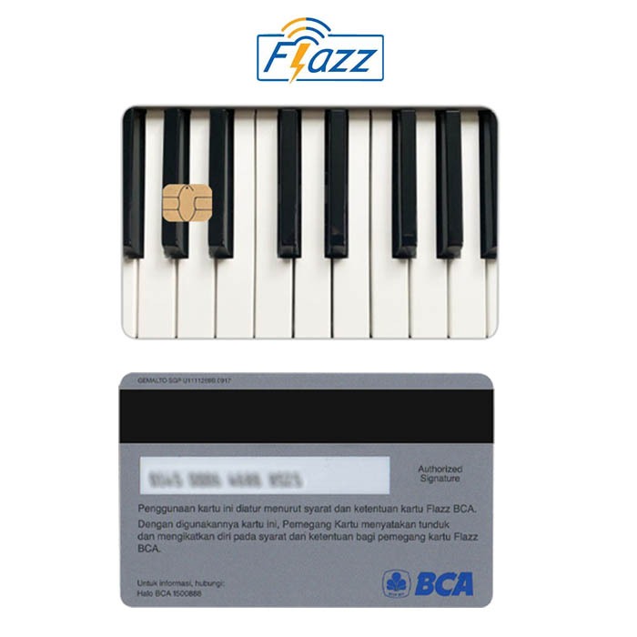Piano Kartu E-Money Flazz BCA Gen 2 NFC Custom Card