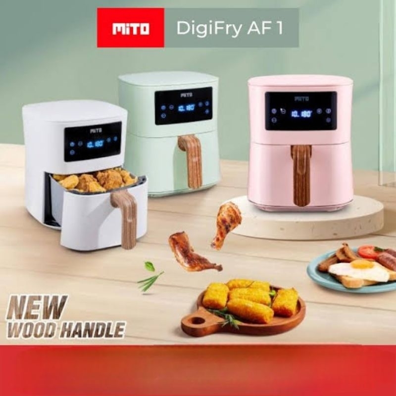 Air Fryer Mito AF1 Deep Fryer Digital 4 Liter Low Watt