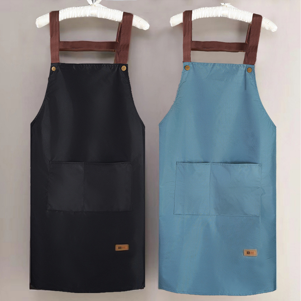Apron Canvas Celemek Barista Cafe Bartender Barberman / Celemek Masak Apron Chef Koki Resto