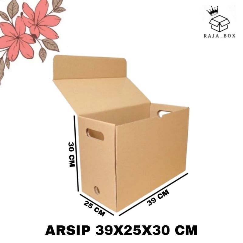 

Kardus Arsip / Box File / Kotak Arsip Uk. 39x25x30 Polos