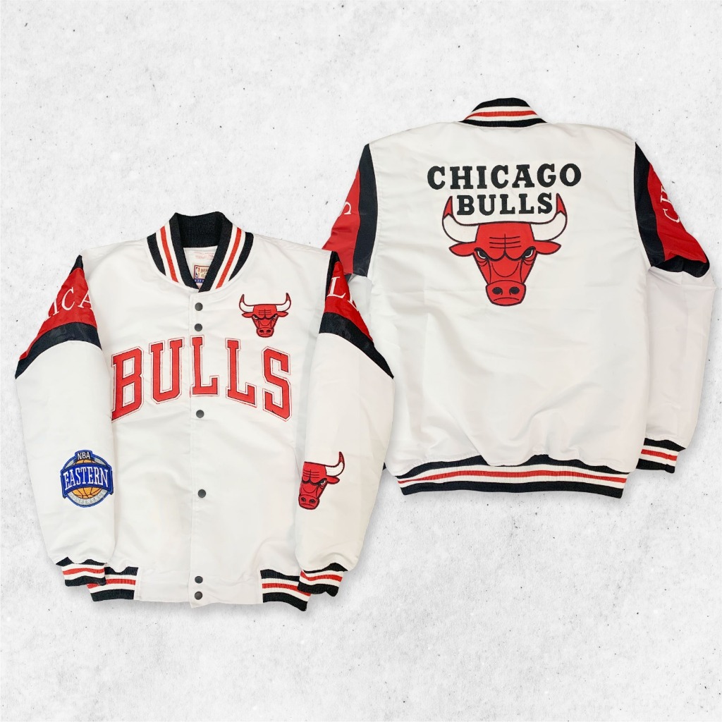 Jaket Varsity Bomber Basketball Chicago Bulls Full Bordir Premium