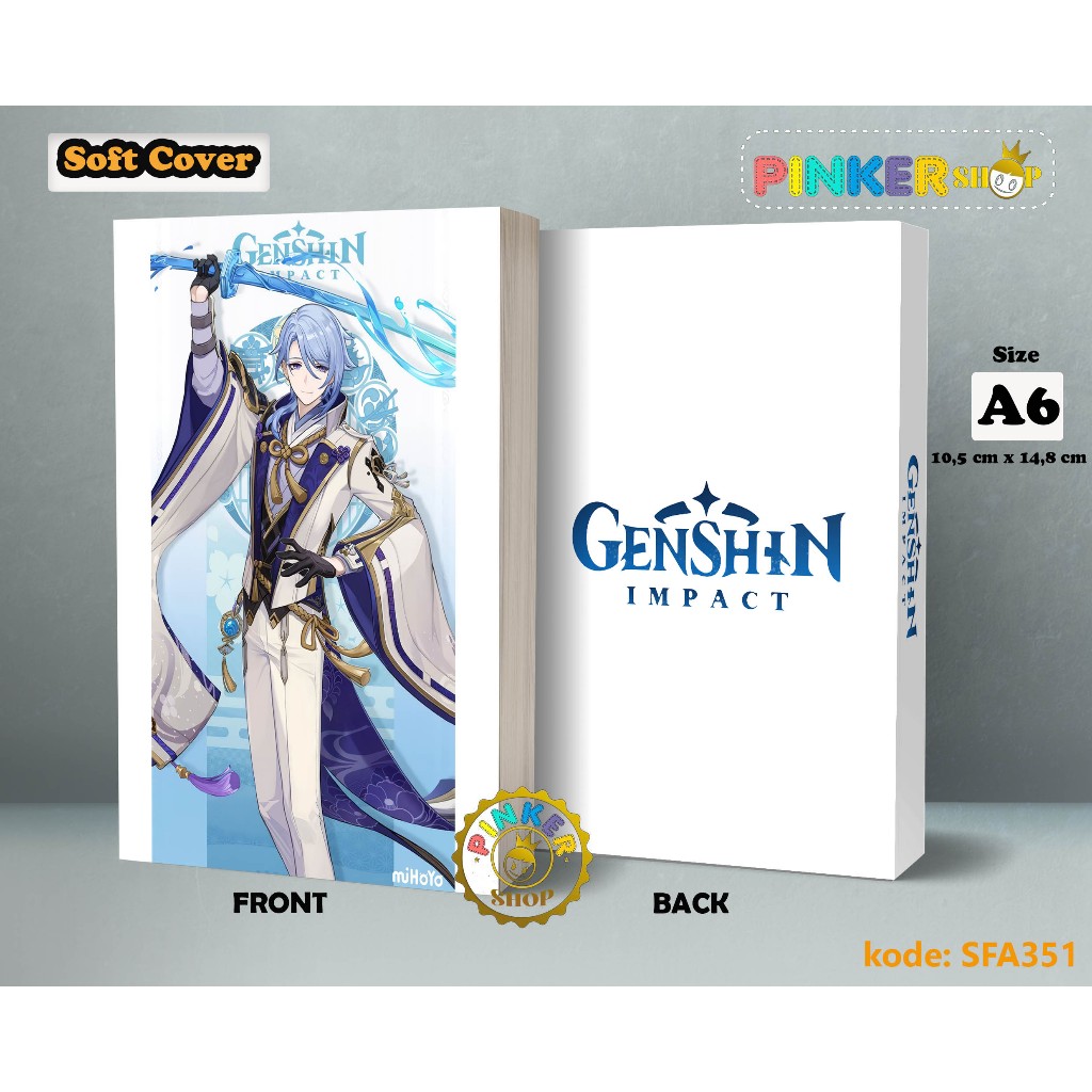 

(SFA351) Pocket Note Anime Game Genshin Impact AYATO Buku Tulis catatan Notes Agenda Planner Jurnal