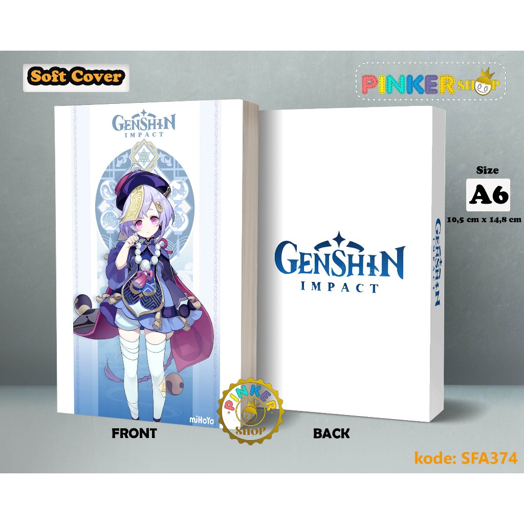 

(SFA374) Pocket Note Anime Game Genshin Impact QIQI Buku Tulis catatan Notes Agenda Planner Jurnal