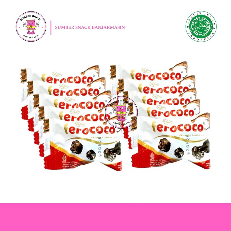 

Ferococo Crunchy Choco Ball Renceng (Isi 10/Renceng) (8gx10)