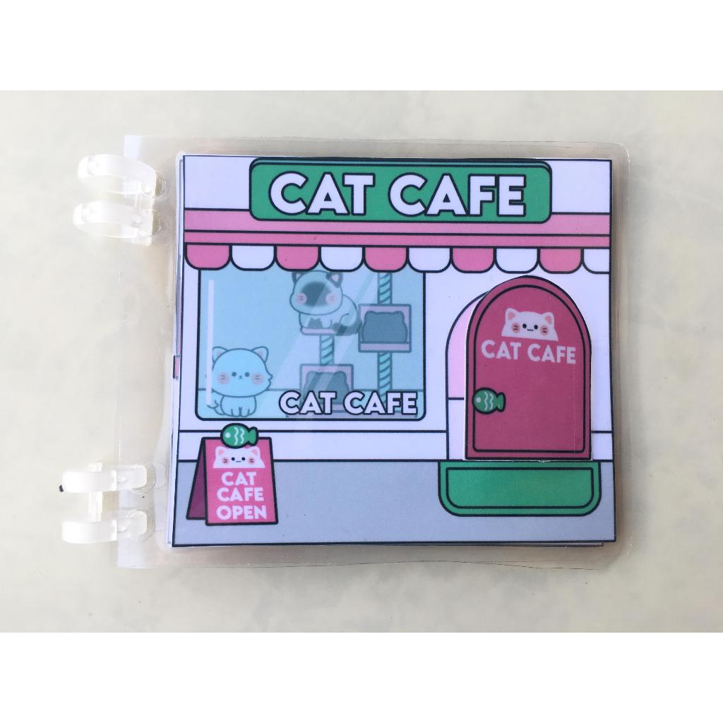 cafe kucing paper doll mainan viral anak