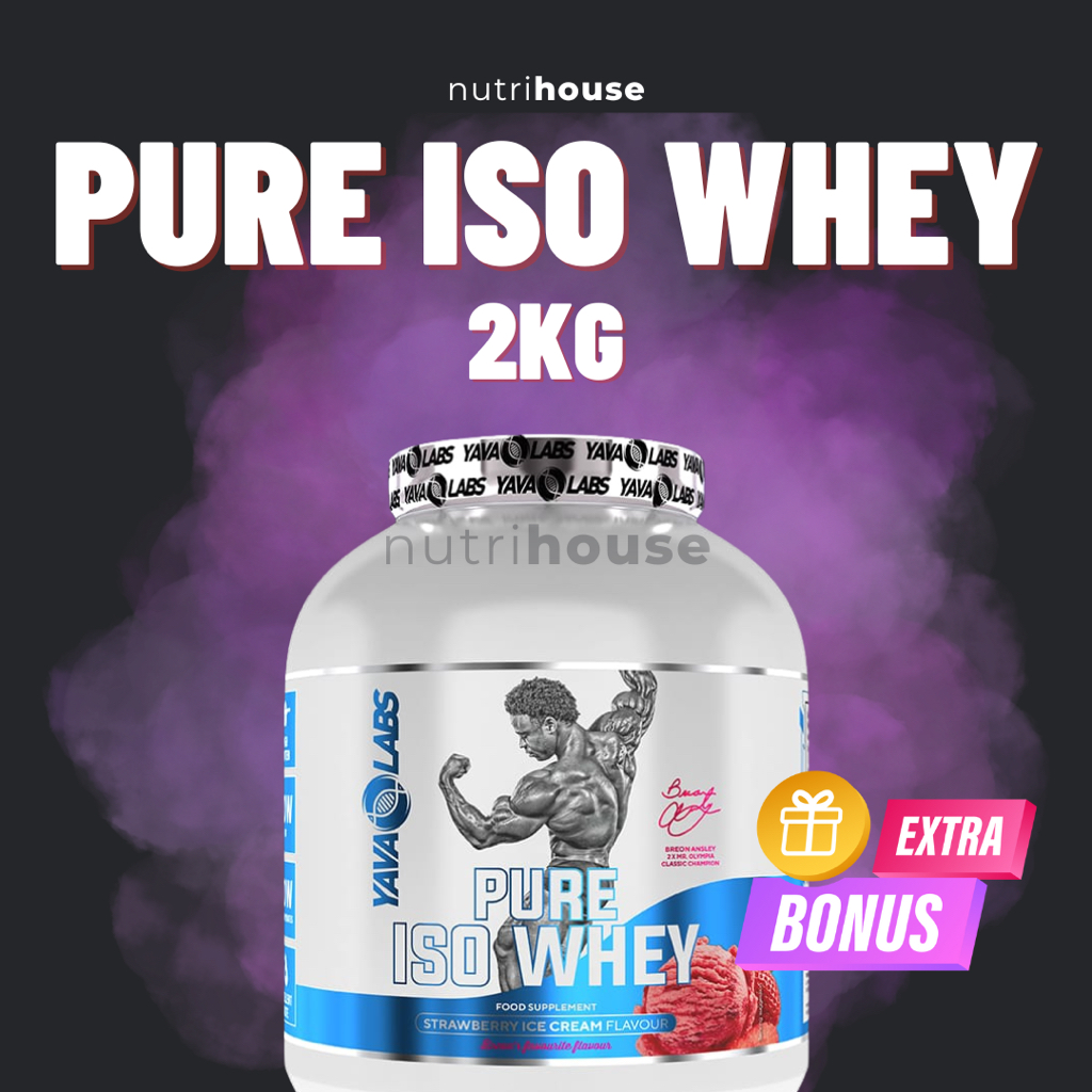YavaLabs Pure Iso Whey 2kg 4lb Whey Protein Isolate WPI Yava Labs