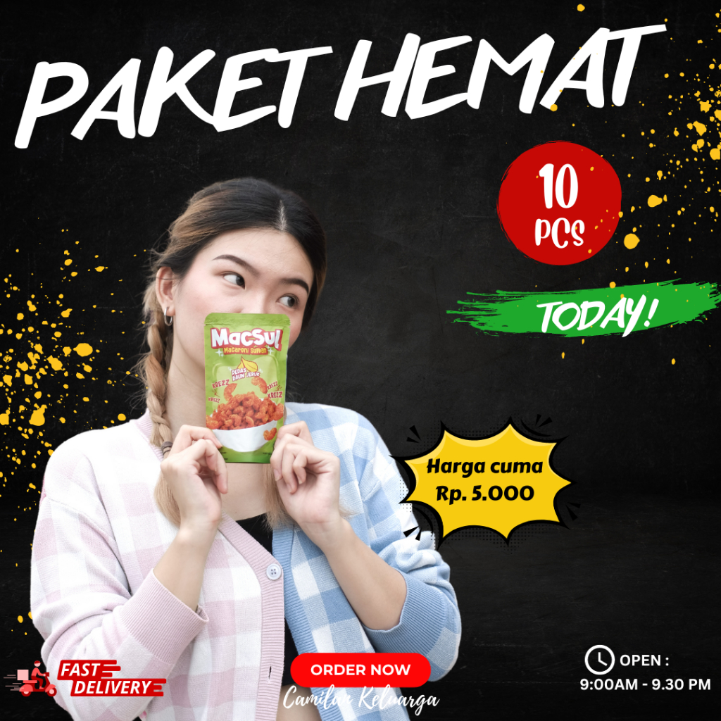 

HOMIE FOOD - Cemilan Keluarga Paket Hemat 10 pcs Cemilan Cekelin Viral