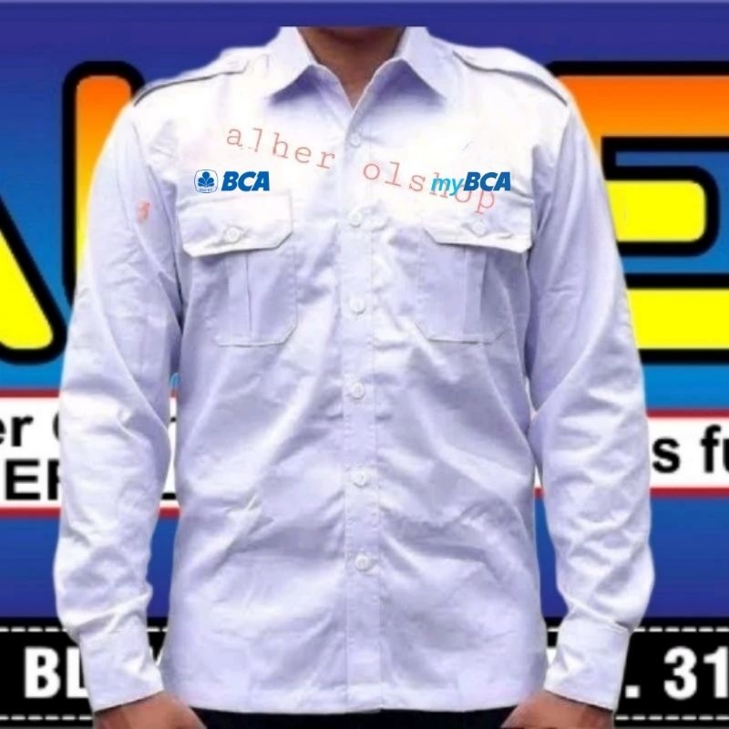 Kemeja Bank BCA baju bank BCA Seragam Bank BCA pdh Bank BCA kemeja kerja Bank BCA baju kerja Bank BC