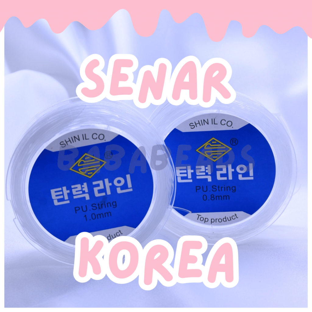 100m - Senar Korea Shin Il Co/ Import Korea/ Tali Senar Korea/ Senar Gantungan Hp/ Senar Gelang