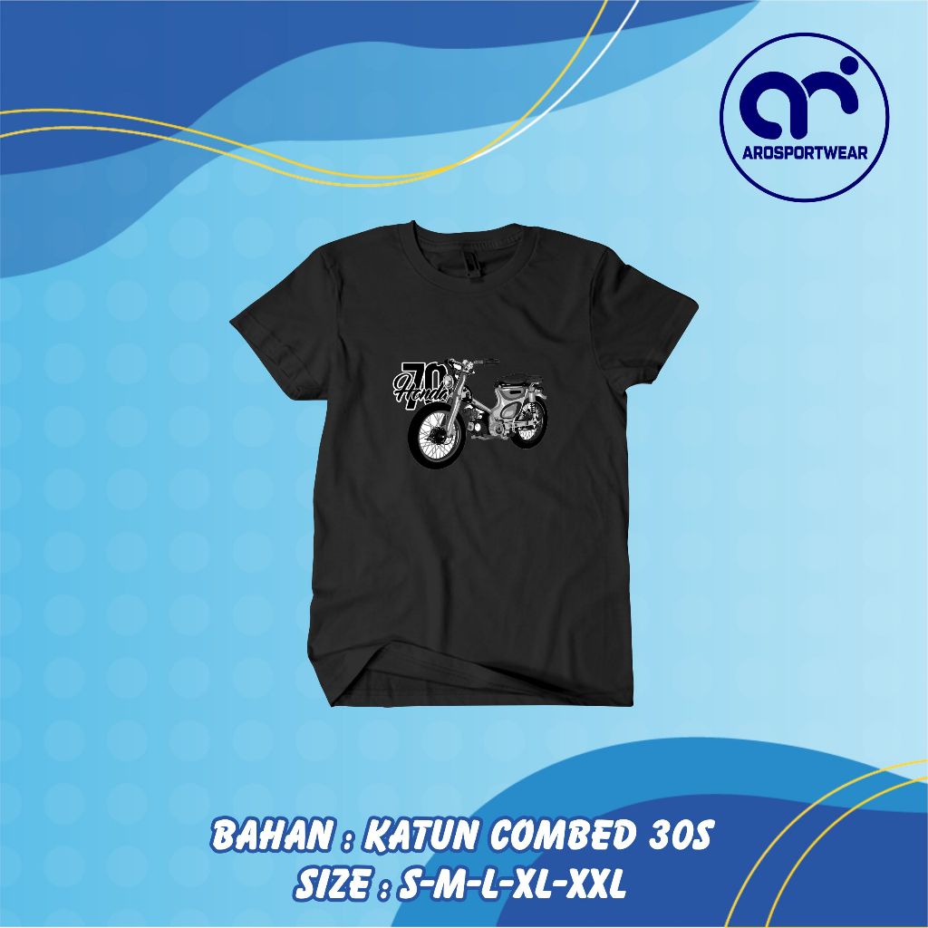 Kaos honda c70 klasik | baju c70 herex | T,shirt c70 indonesia BISA BAYAR DITEMPAT (COD)